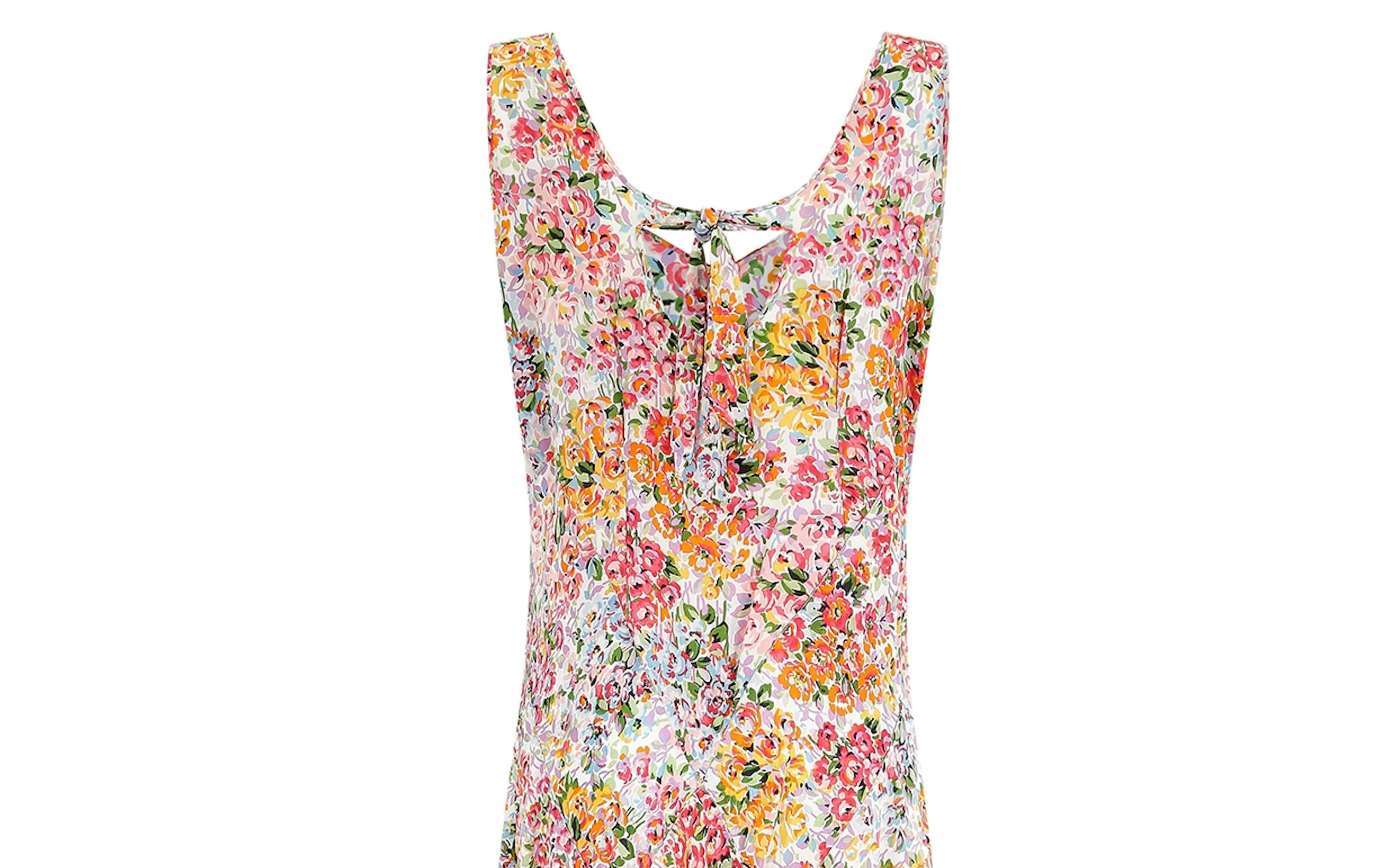 1930s Silk Floral Bias Cut Dress with Applique