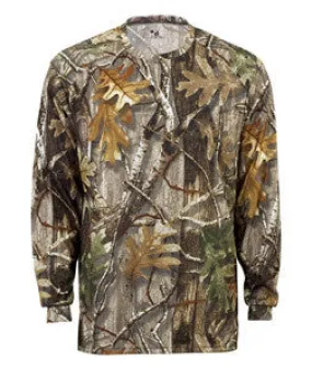 2104 Badger Youth B-Core Long-Sleeve Performance Tee Force/ Camo