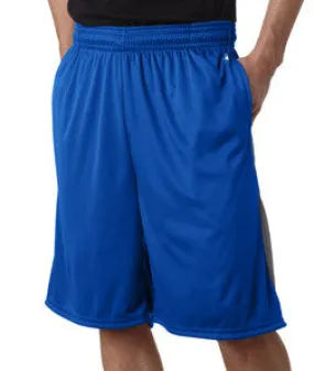 4117 Badger Adult 9" Drive Performance Shorts With Pocket Royal/ Graphite