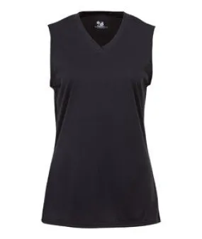 4163 Badger Ladies' Sleeveless Tee Black