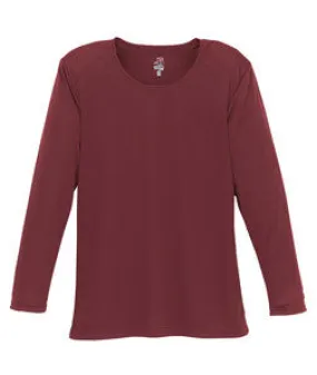 4164 Badger Ladies' B-Dry Core Long-Sleeve Tee Maroon