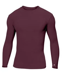 4604 Badger Adult B-Fit Long-Sleeve Performance Tee Maroon