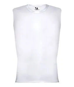 4631 Badger Adult Pro Compression Sleeveless Tee White