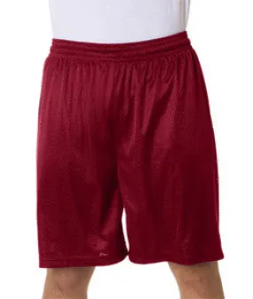 7209 Badger Adult Mesh/Tricot 9" Shorts Cardinal