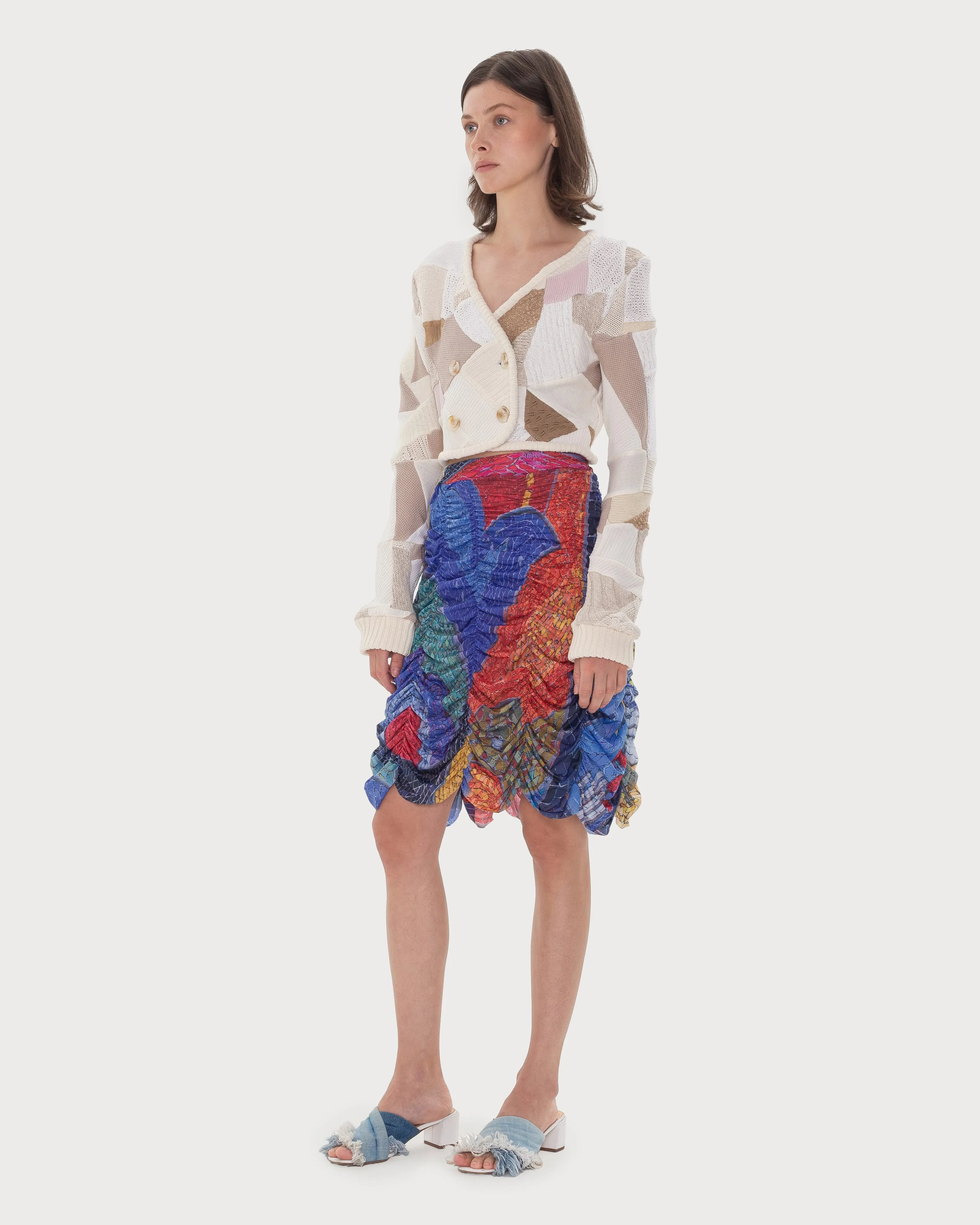 90’s Patchwork Cardigan