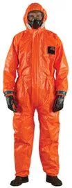 Ansell Large Orange AlphaTec® 4000 Polyolefin Chemical Resistant Coveralls