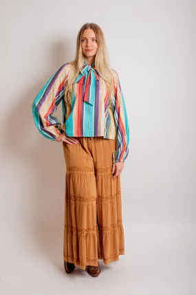 Beige Palazzo Pants