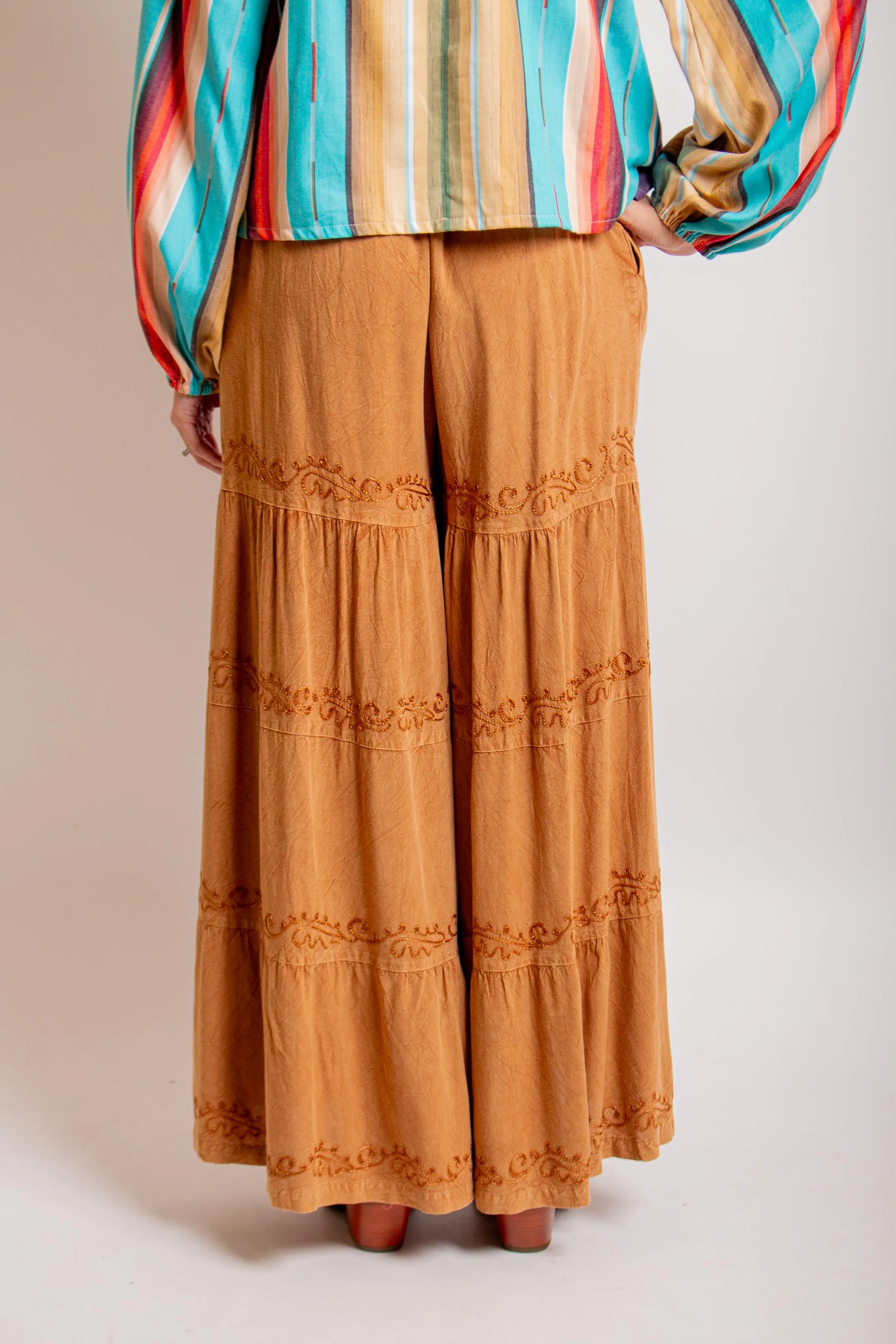 Beige Palazzo Pants