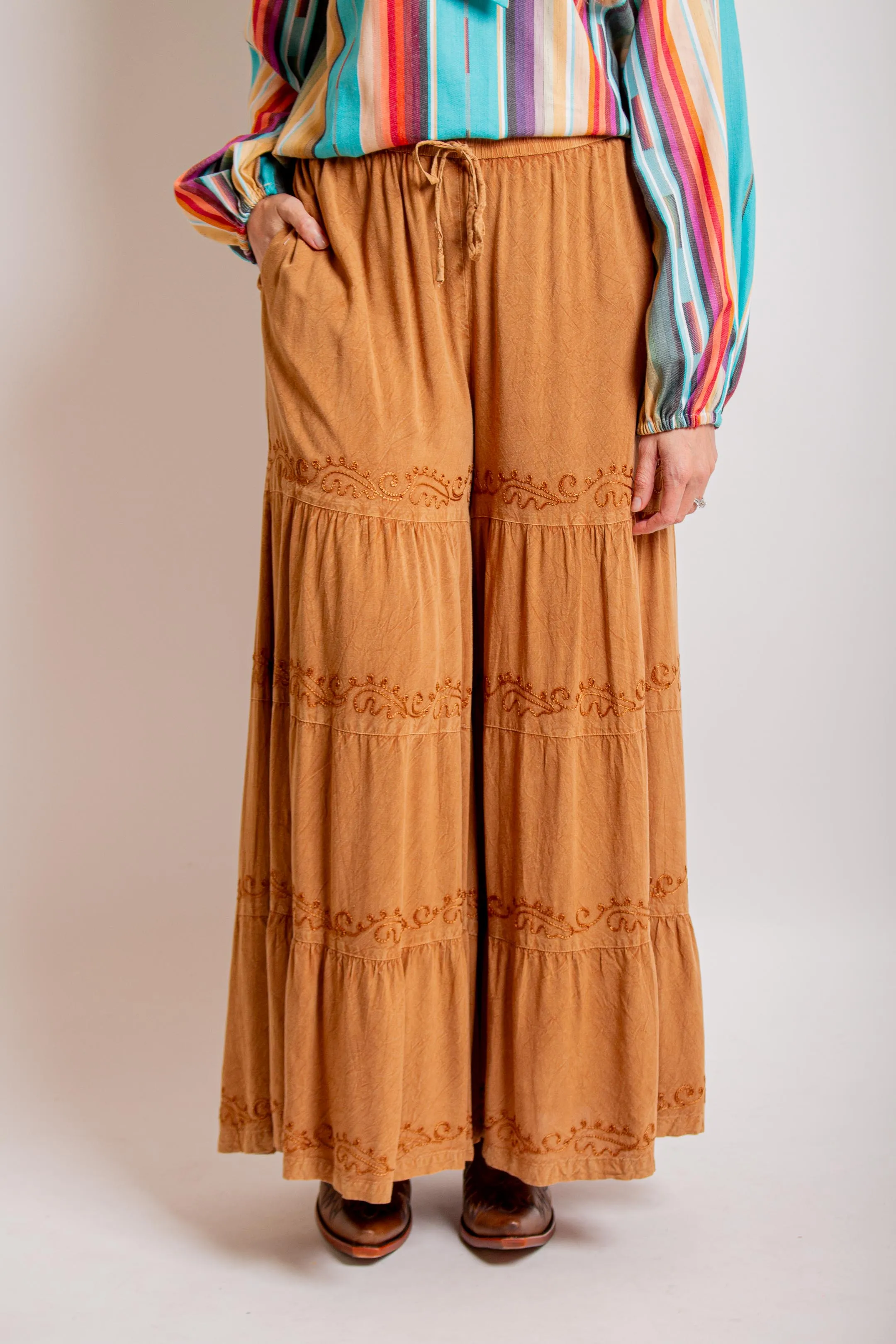 Beige Palazzo Pants