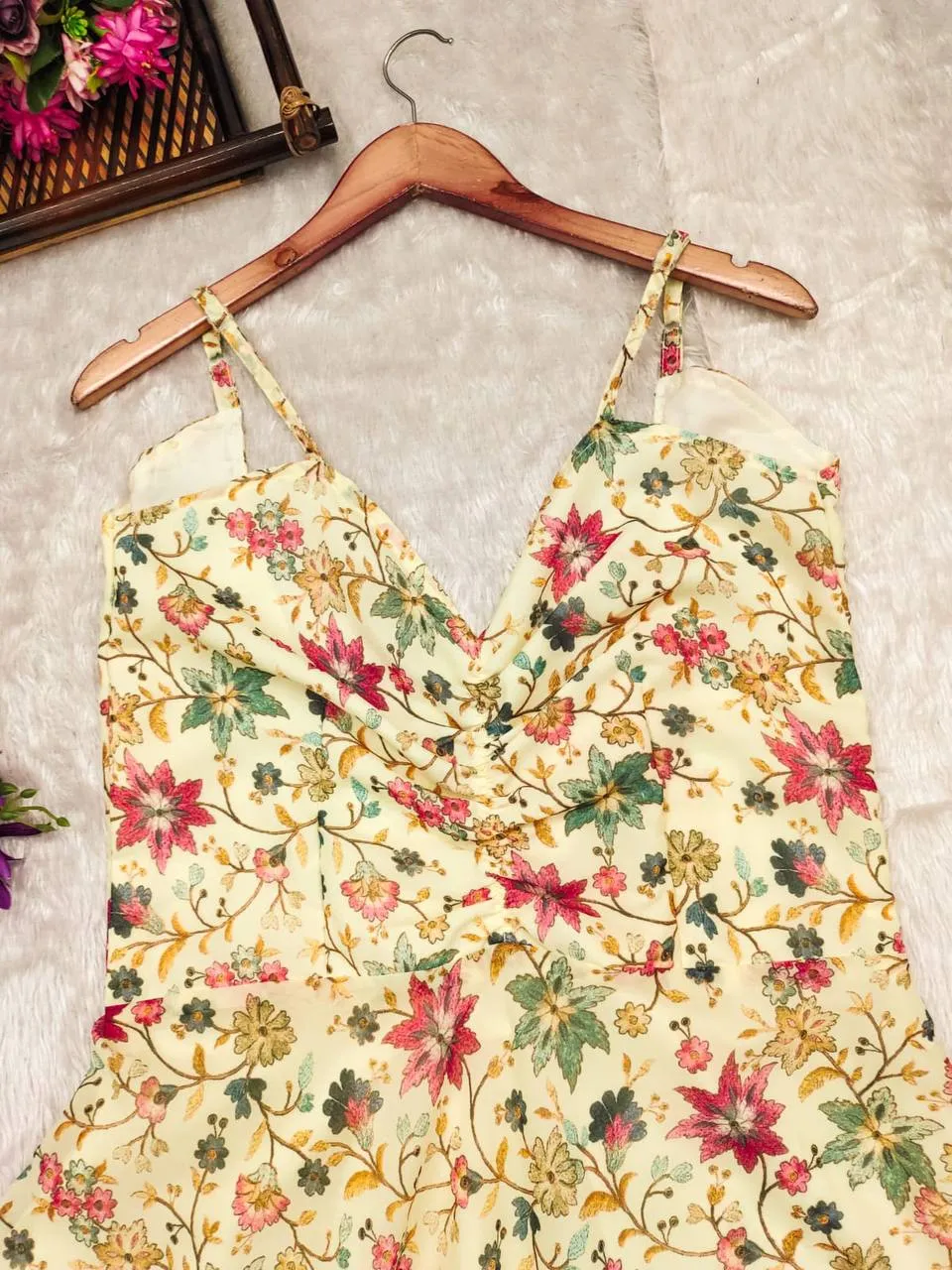 Berrylush Floral Flared Dress
