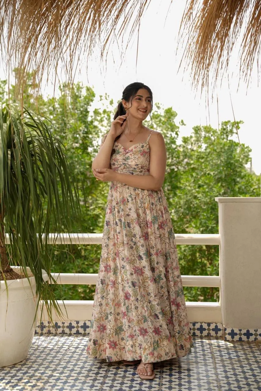 Berrylush Floral Flared Dress