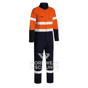 Bisley BC8186T Hi-Vis Taped Light Non-Vented FR Coverall
