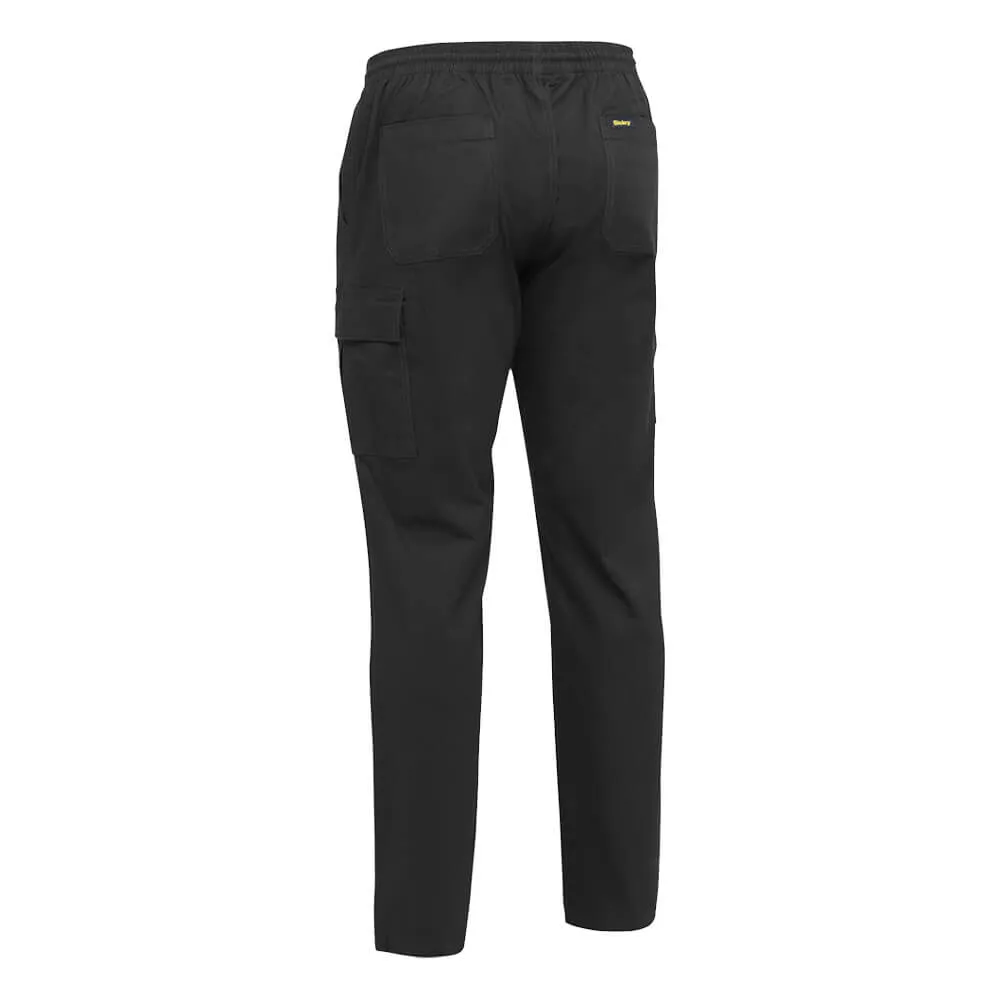 Bisley BPC6029 Stretch Elastic Waist Cargo Pants Black