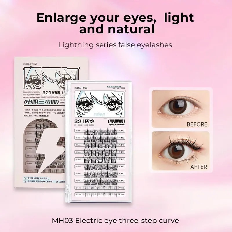 BLJ Lightning Manga Eyelashes(Upper Lower) - MH03 ELECTRIC INTENSITY
