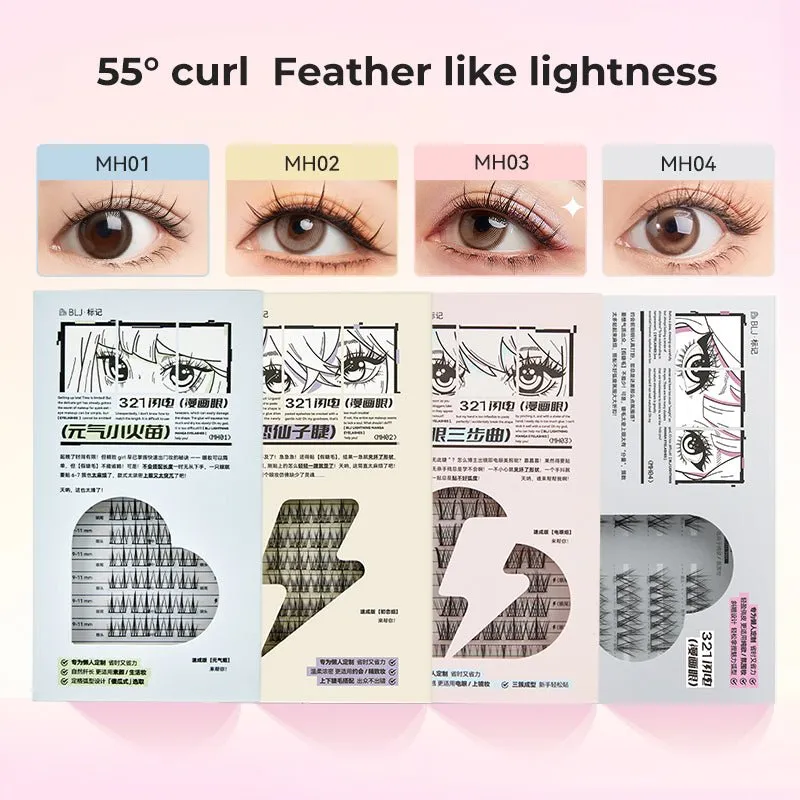 BLJ Lightning Manga Eyelashes(Upper Lower) - MH03 ELECTRIC INTENSITY