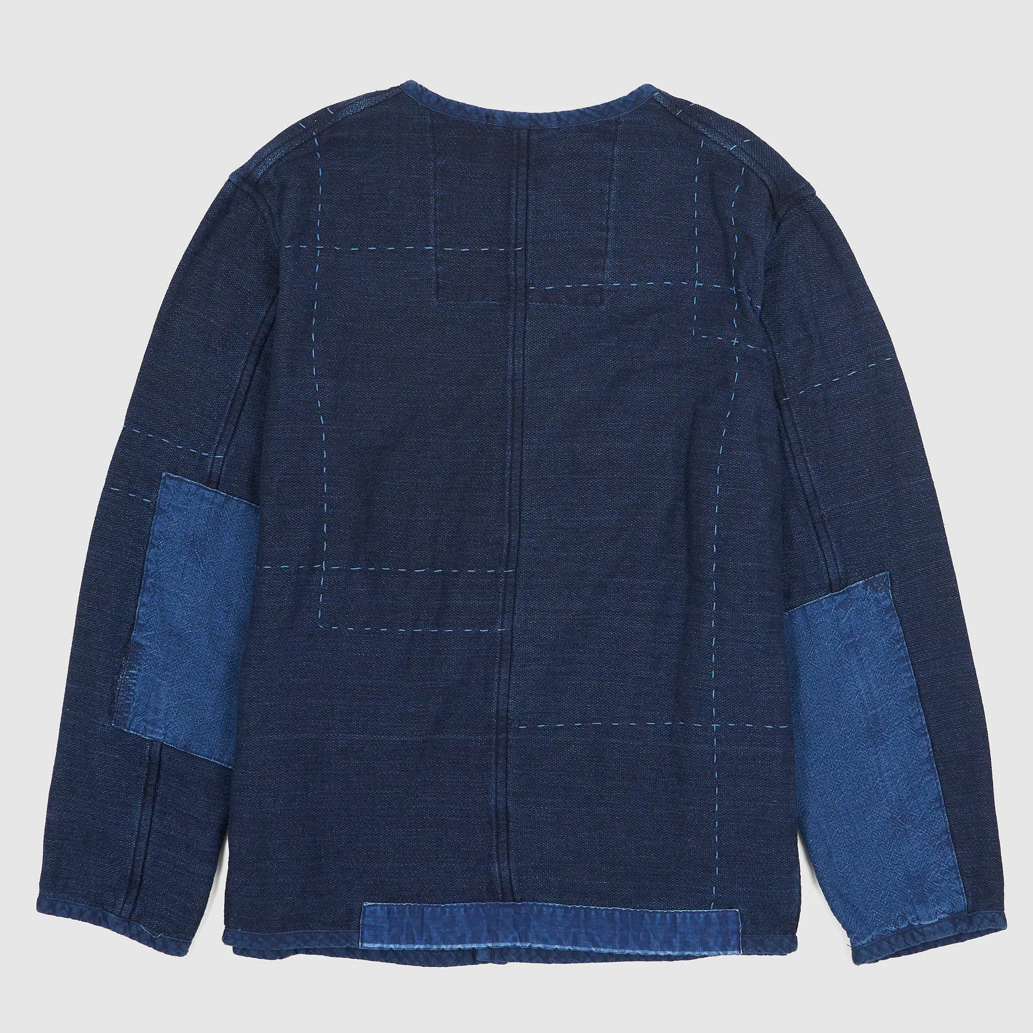 Blue Blue Japan Light Indigo Double Face Patchwork Sashiko Coverall