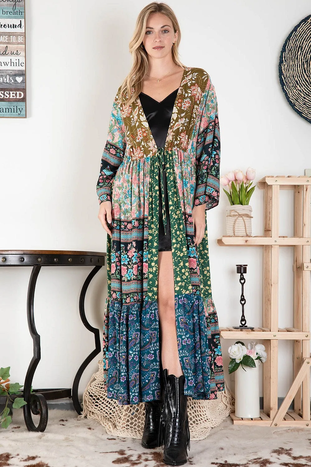 Boho Cardigan Burnt Orange #513