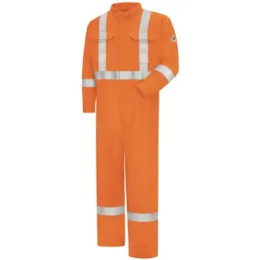 Bulwark Men's Long Premium Coverall With 3M Silver Csa Compliant Reflective Trim, 7Oz - Excel Fr Comfortouch