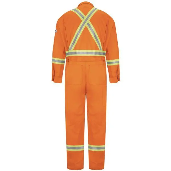 Bulwark Men's Premium Regular Coverall With Csa Compliant Reflective Trim - Excel Fr Comfortouch