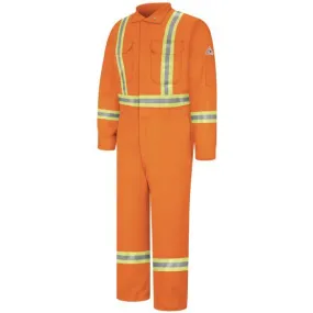 Bulwark Men's Premium Regular Coverall With Csa Compliant Reflective Trim - Excel Fr Comfortouch