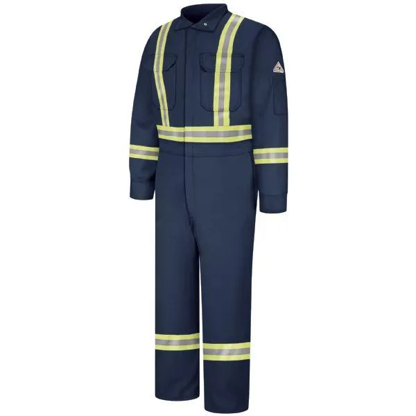 Bulwark Men's Premium Regular Coverall With Csa Compliant Reflective Trim - Excel Fr Comfortouch