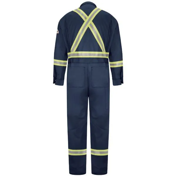 Bulwark Men's Premium Regular Coverall With Csa Compliant Reflective Trim - Excel Fr Comfortouch
