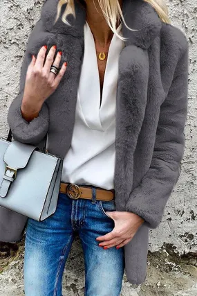 Casual & Stylish Classic Solid Patchwork Basic Turndown Collar Outerwear(4 Colors)