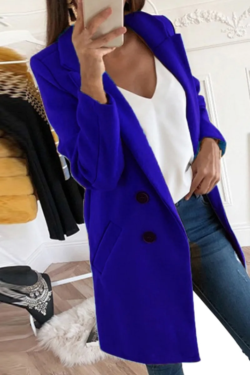 Casual Solid Patchwork Turndown Collar(9 colors)