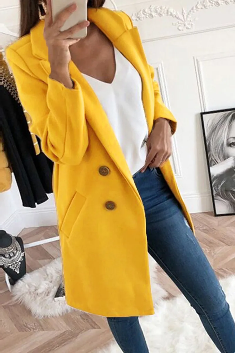 Casual Solid Patchwork Turndown Collar(9 colors)