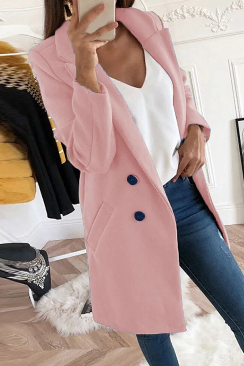 Casual Solid Patchwork Turndown Collar(9 colors)