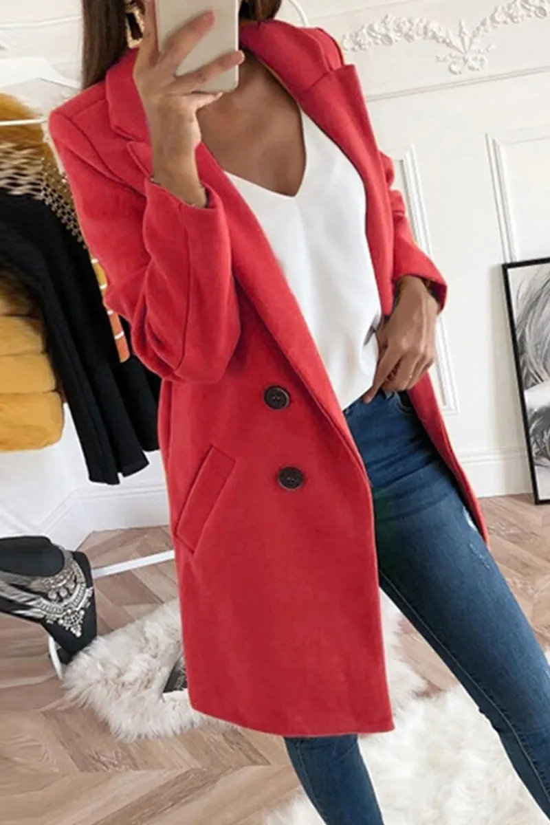 Casual Solid Patchwork Turndown Collar(9 colors)