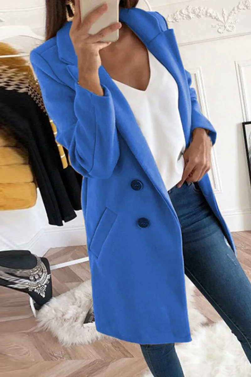 Casual Solid Patchwork Turndown Collar(9 colors)