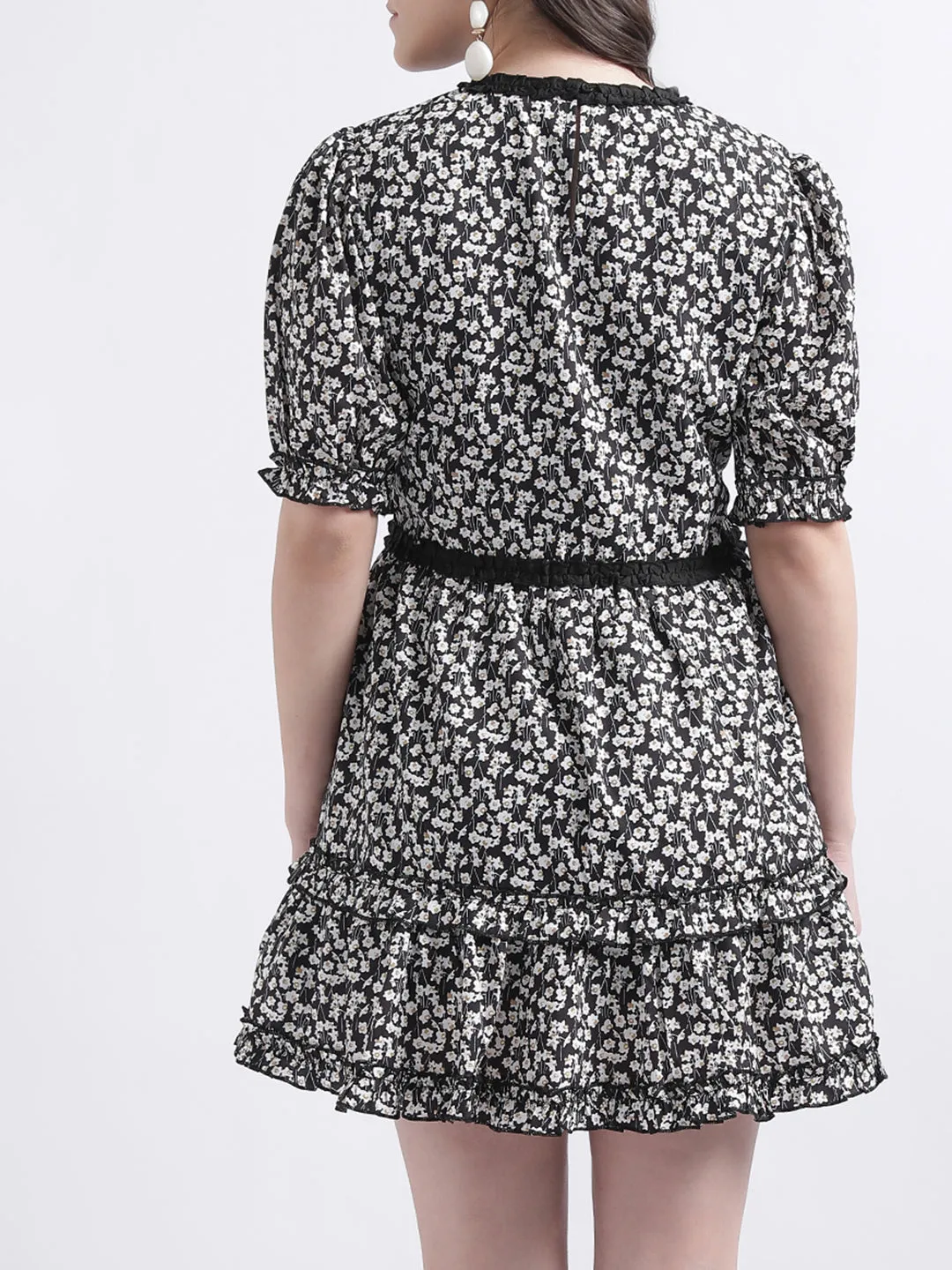 Centre Stage Women Multi Printed V Neck Dress
