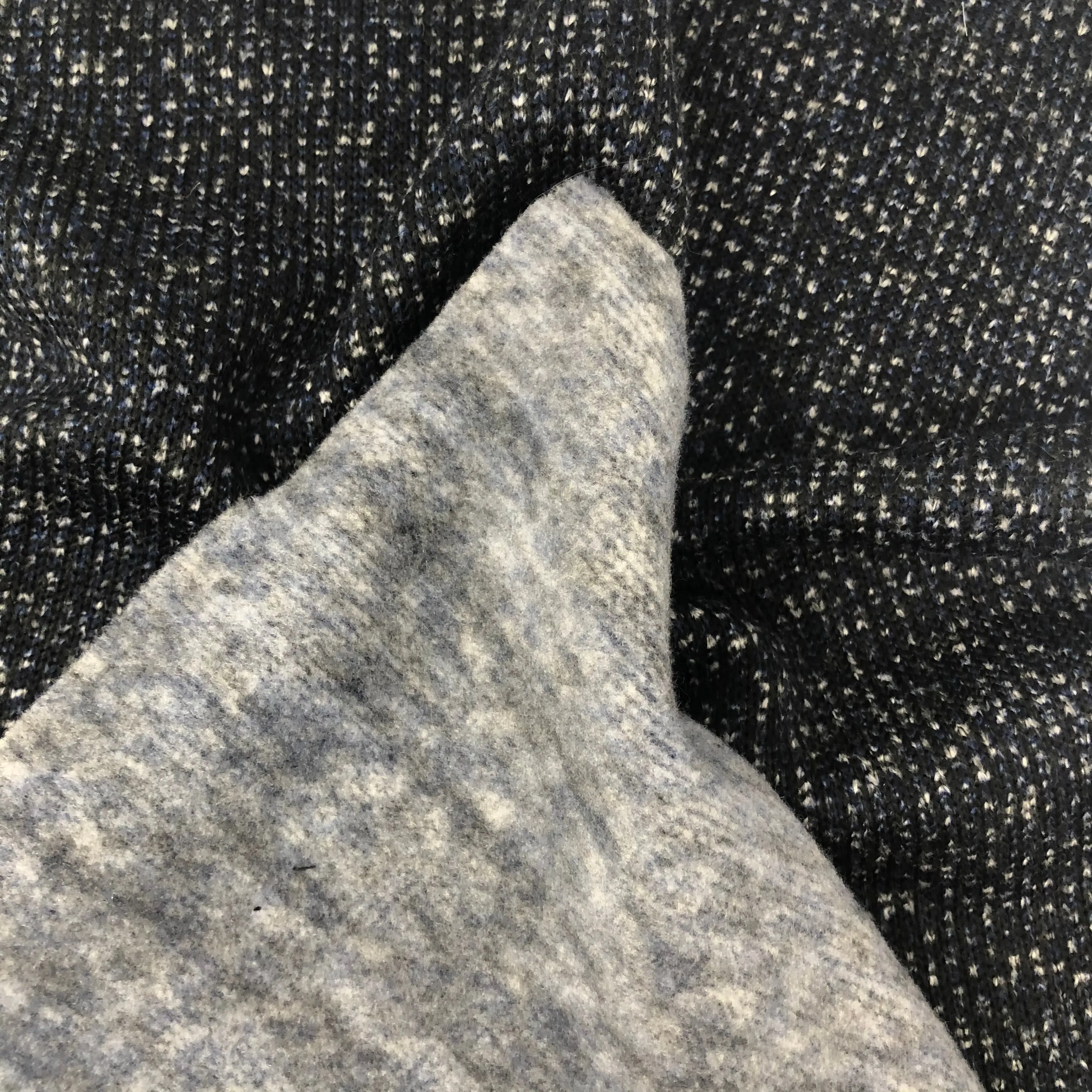 Chunky Fleece Back Sweater Knit