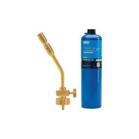 Cigweld 308404 BlueJet JET411 Pencil Flame Torch & Propane Fuel Cell Combo Kit