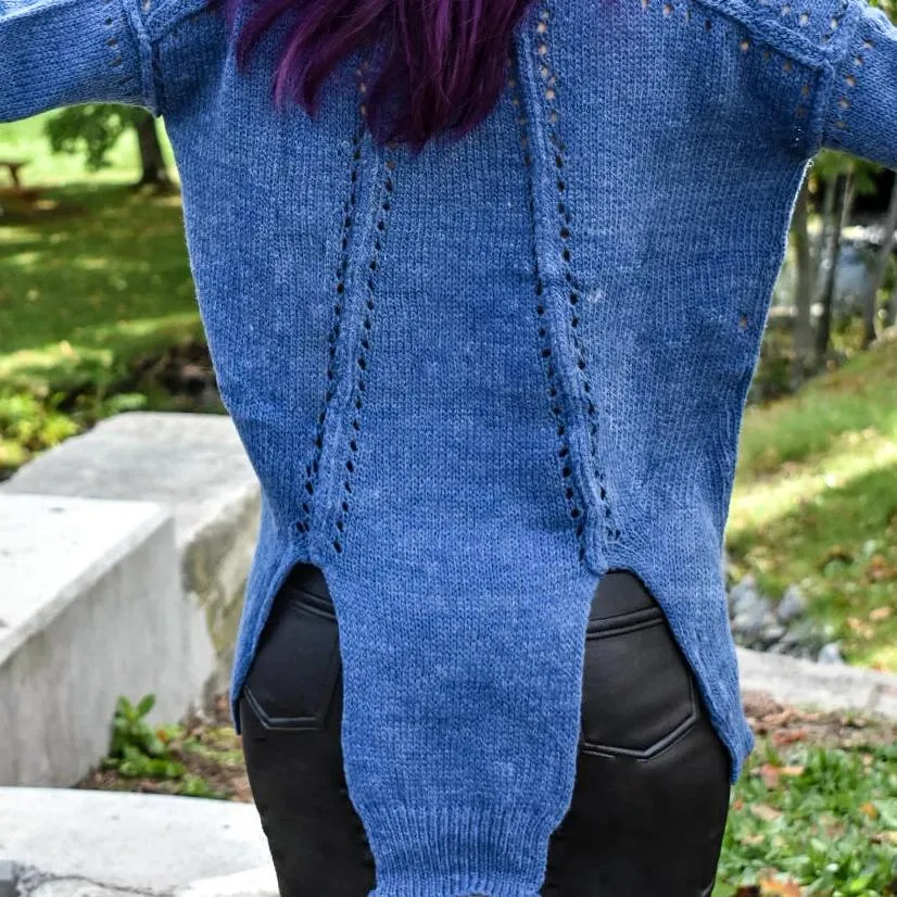 Cool Days Edgy Distressed Sweater