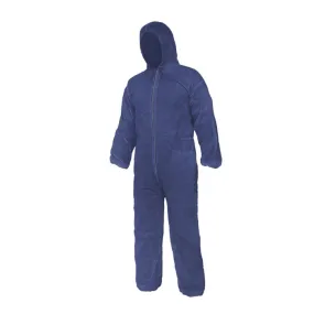 Coveralls - Ronco CARE™ Disposable With Hood, Blue, Polypropylene, 58 cm Chest, 155 cm L Inseam 425