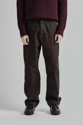 Dad Twill Pants - Dark Brown