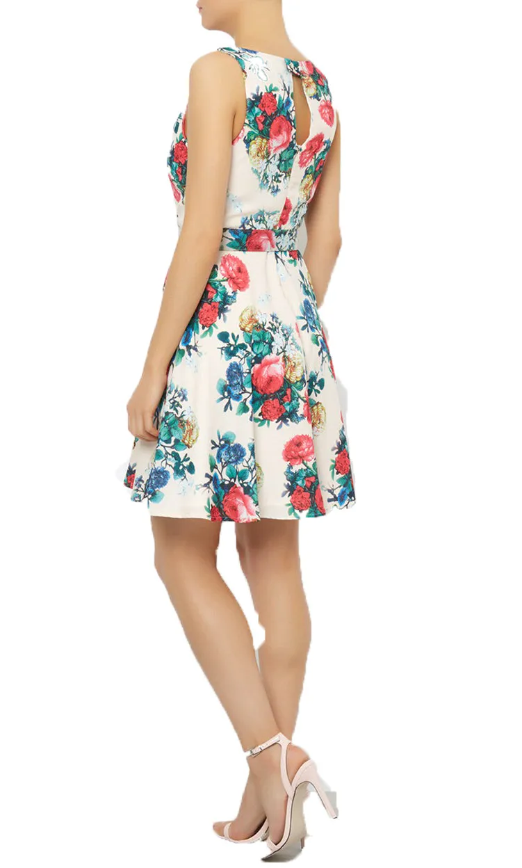 Darling Women's Flared Floral Gabrielle Dress