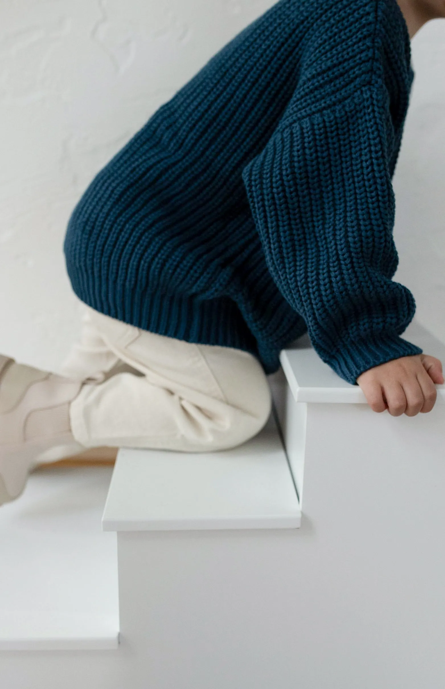 ‘Deep Blue’ Chunky Knit Sweater