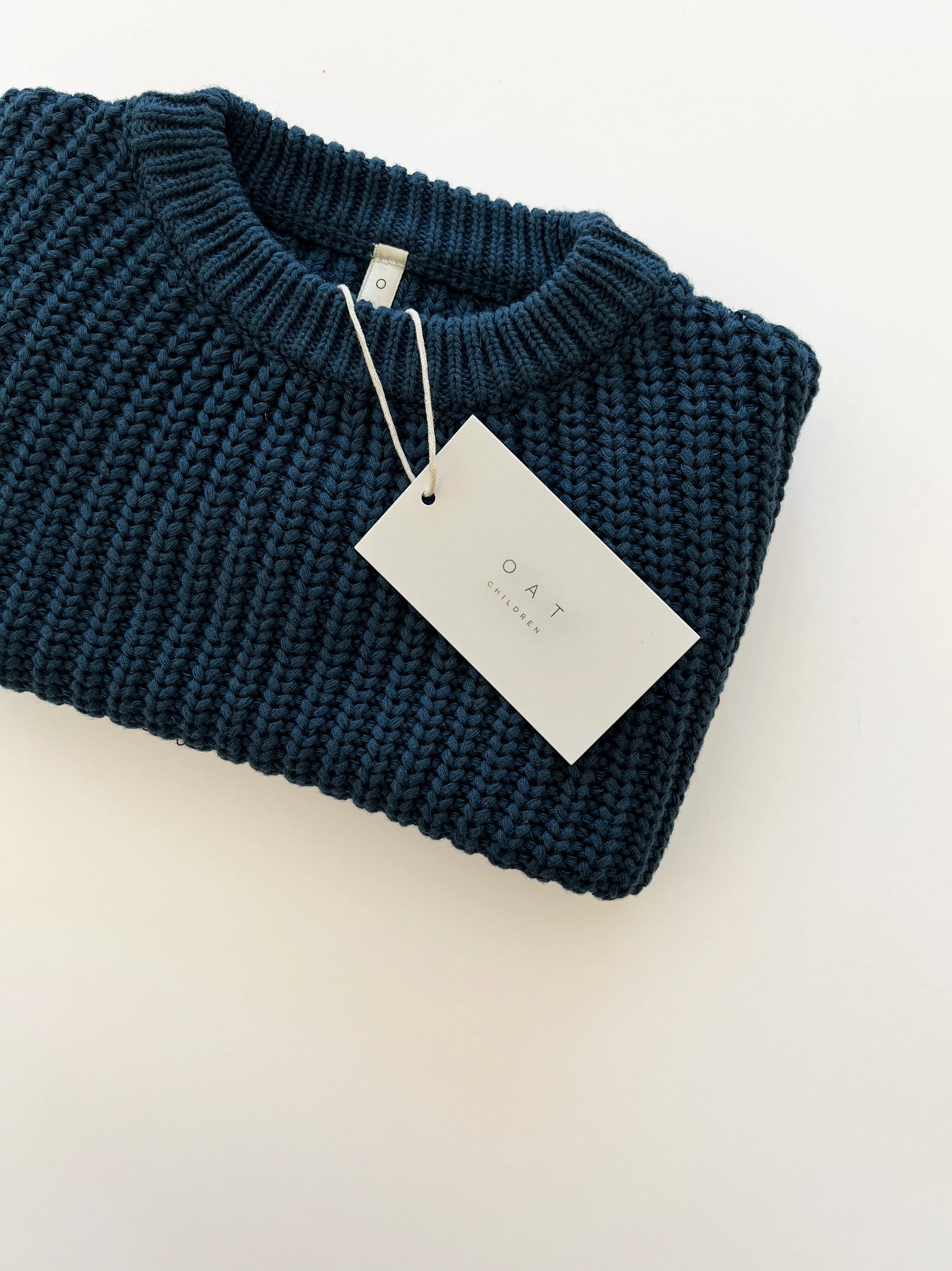 ‘Deep Blue’ Chunky Knit Sweater
