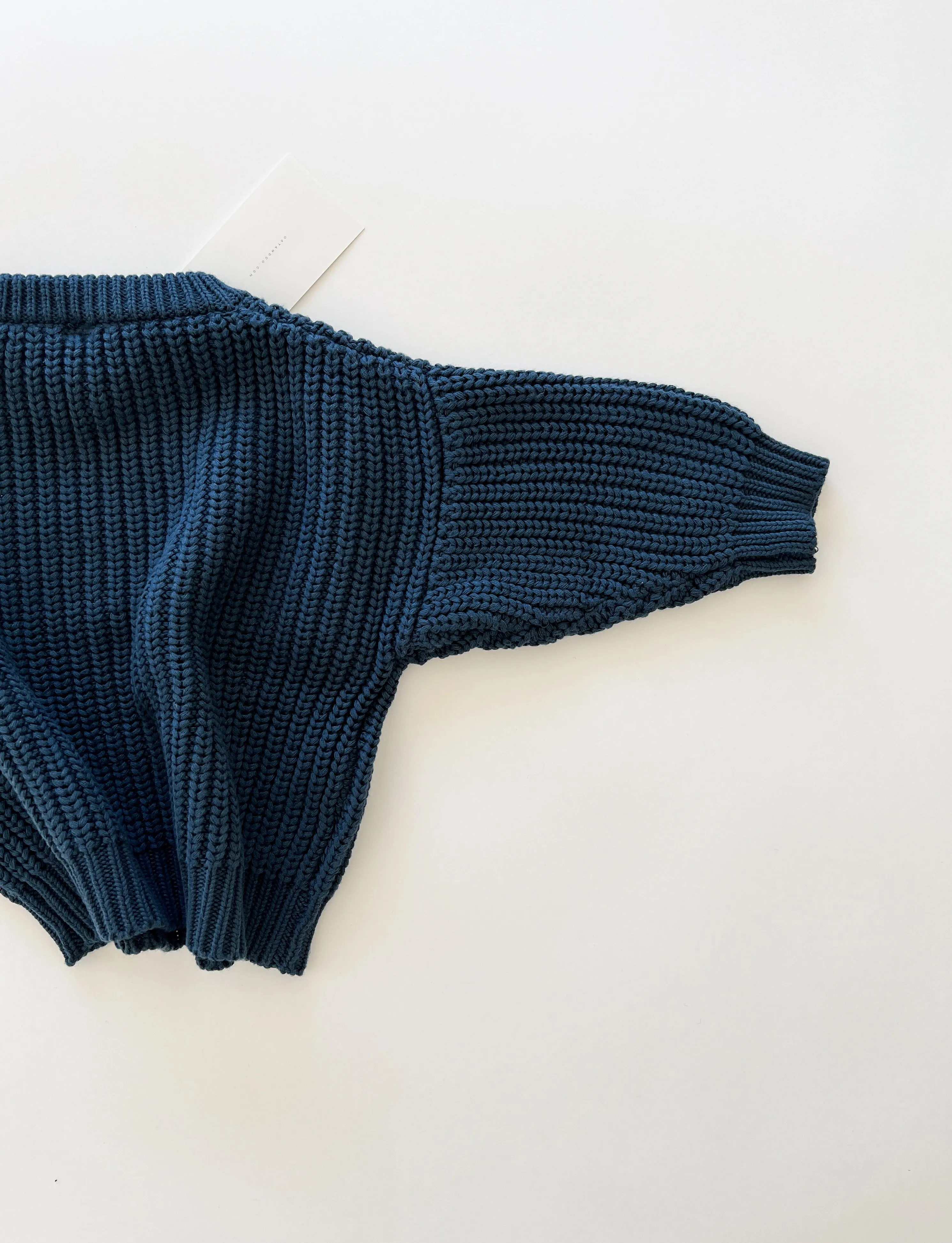 ‘Deep Blue’ Chunky Knit Sweater