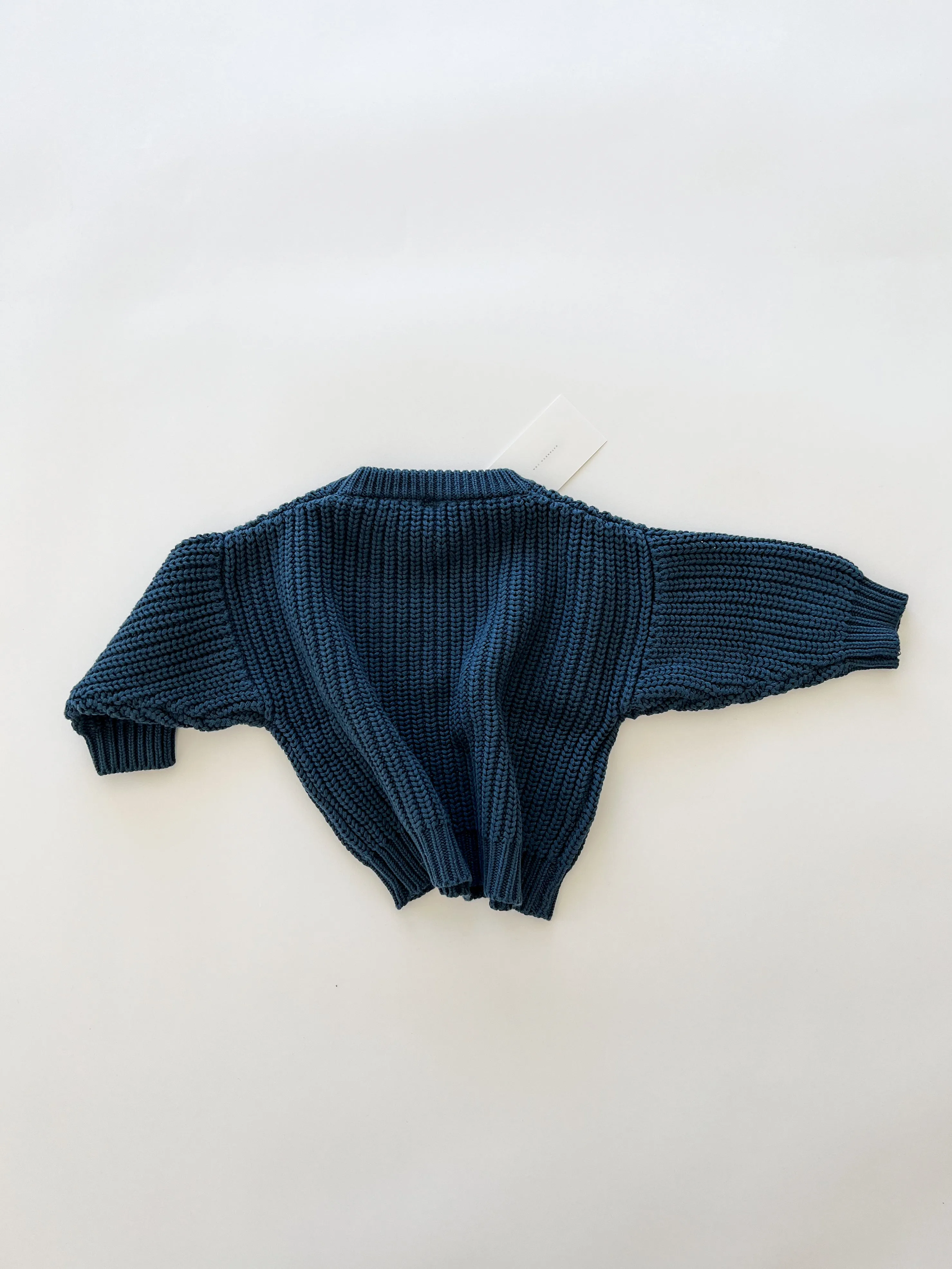 ‘Deep Blue’ Chunky Knit Sweater