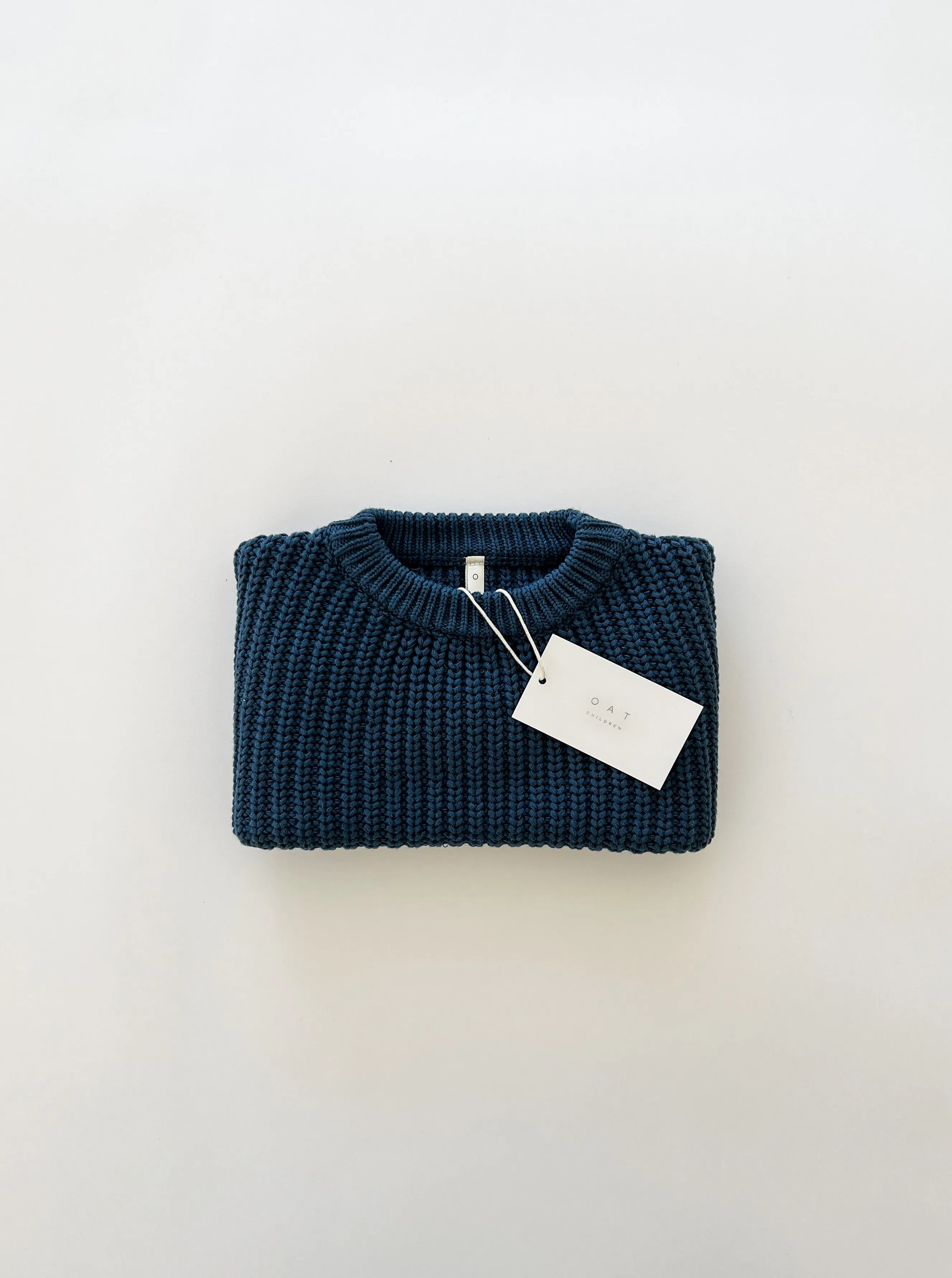 ‘Deep Blue’ Chunky Knit Sweater