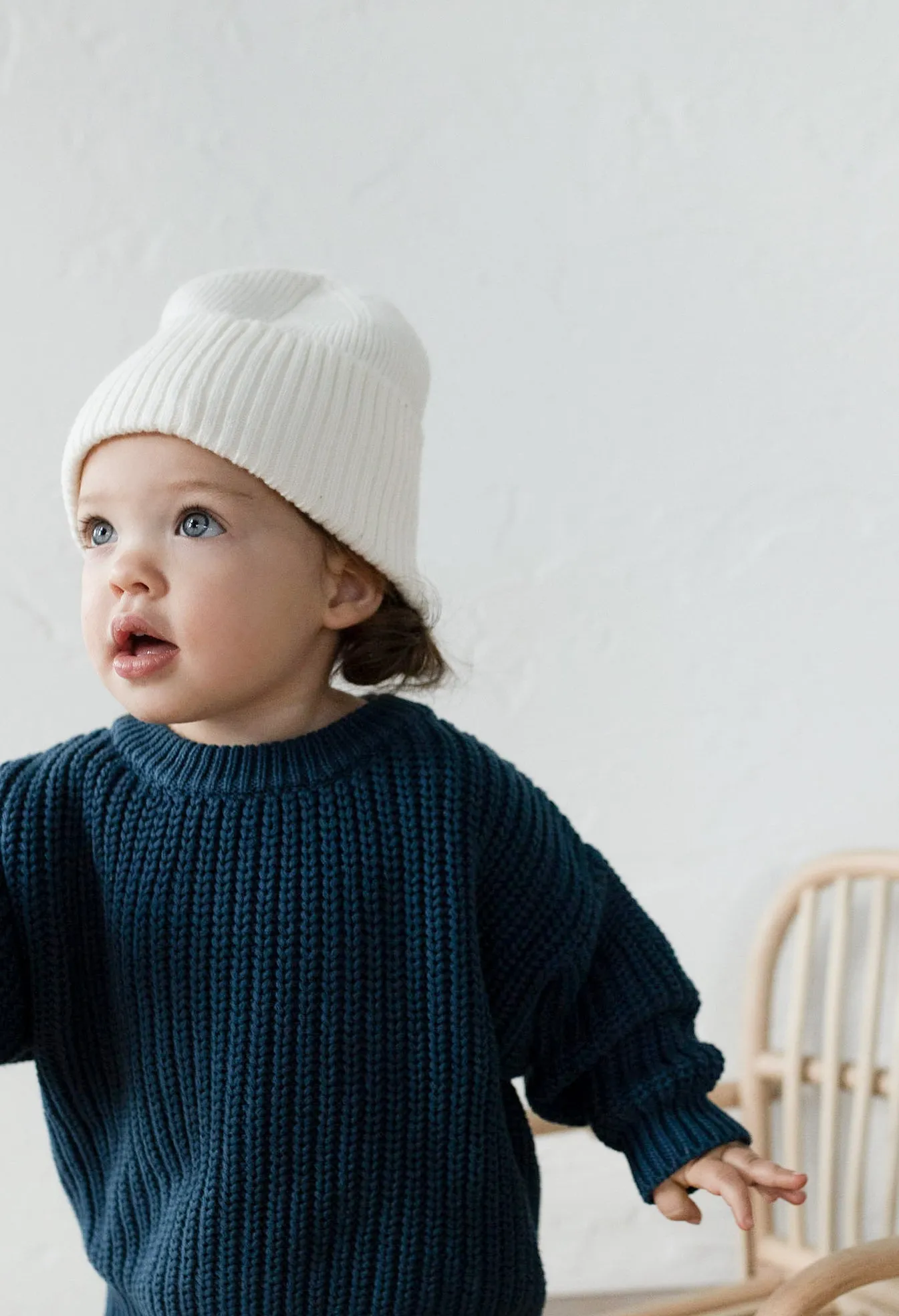 ‘Deep Blue’ Chunky Knit Sweater
