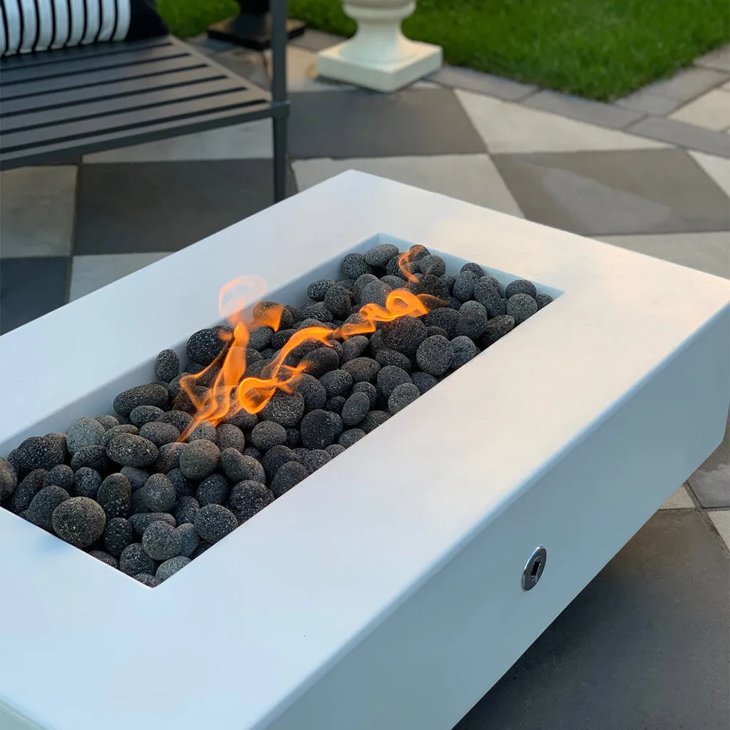 Del Mar 60" Fire Table, GFRC Concrete - Fire Pit