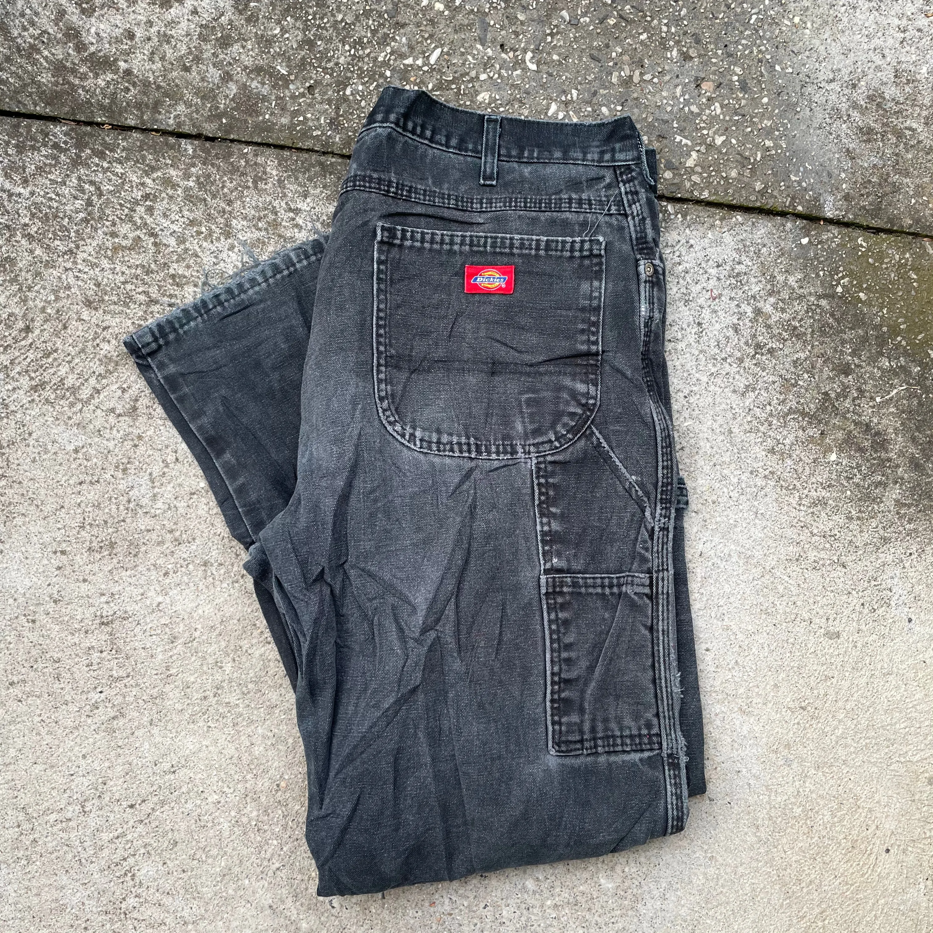 Dickies Vintage Washed Black Pant 38 x 32