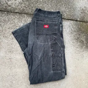 Dickies Vintage Washed Black Pant 38 x 32