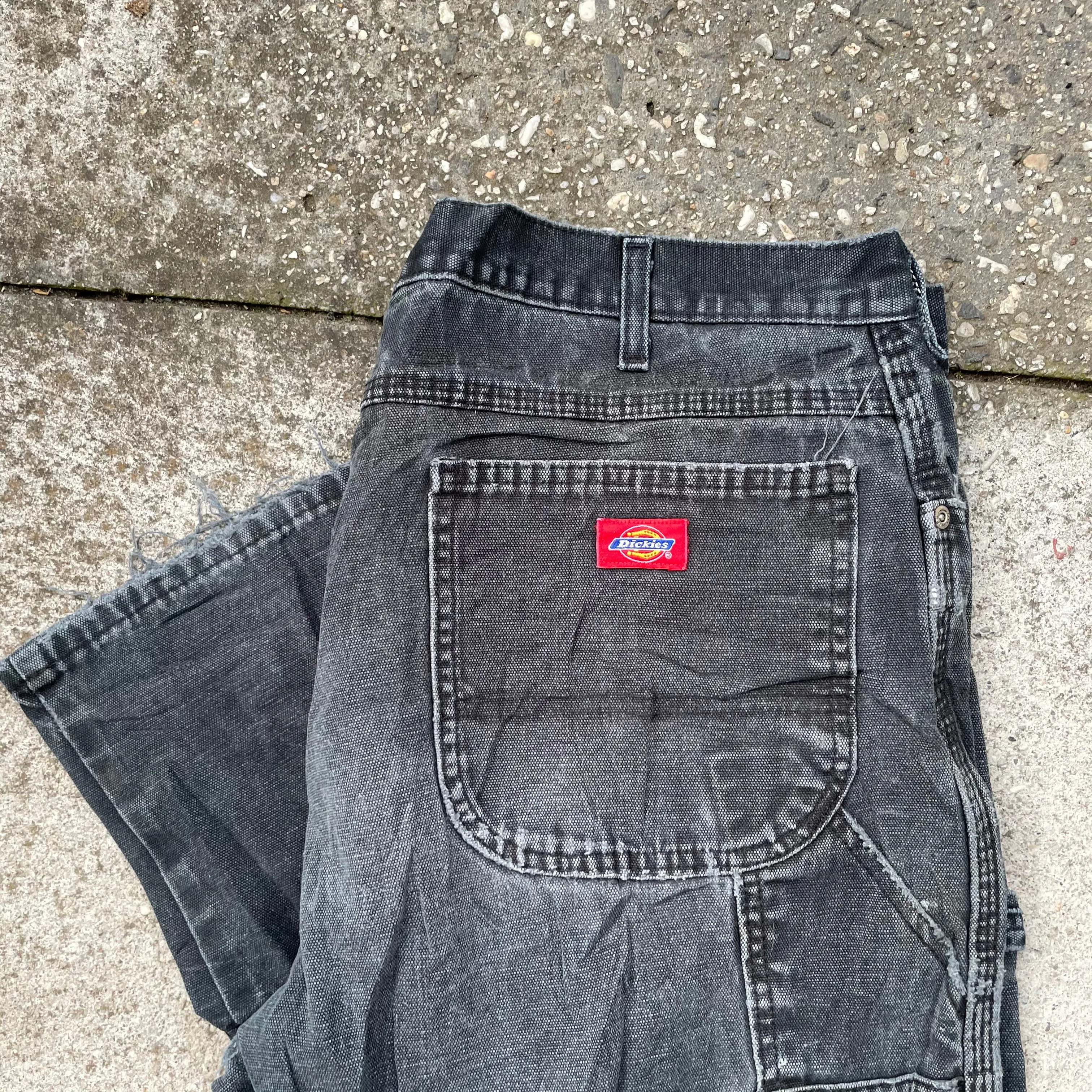 Dickies Vintage Washed Black Pant 38 x 32