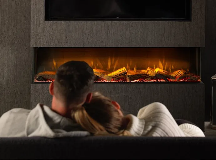 Dimplex Vivente 1500 1/2/3 Side Electric Fire VVT150-AU